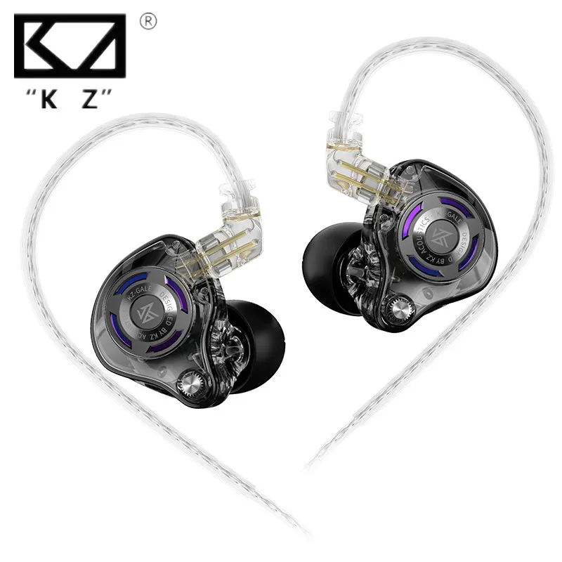 Fone de Ouvido Intra-auricular KZ Gale para Jogos, Headset de Música Ergonômico com Driver Dinâmico Ultra Linear e Graves Potentes para eSports Fone de Ouvido Intra-auricular KZ Gale para Jogos, Headset de Música Ergonômico com Driver Dinâmico Ultra Linear e Graves Potentes para eSports