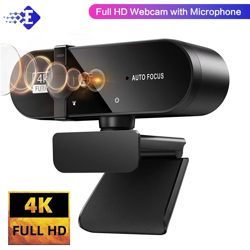 Webcams 4k usb câmera web com microfone autofoco 2k câmera computador portátil streaming ao vivo 1080p webcam para chamadas de vídeo