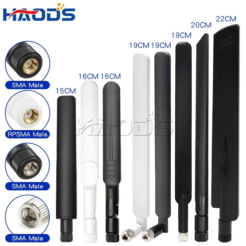 1 Unidade Antena WiFi Dual Band 2.4GHz/5.8GHz 5G 8dBi RPSMA SMA-J SMA Fêmea para Roteador Sem Fio
