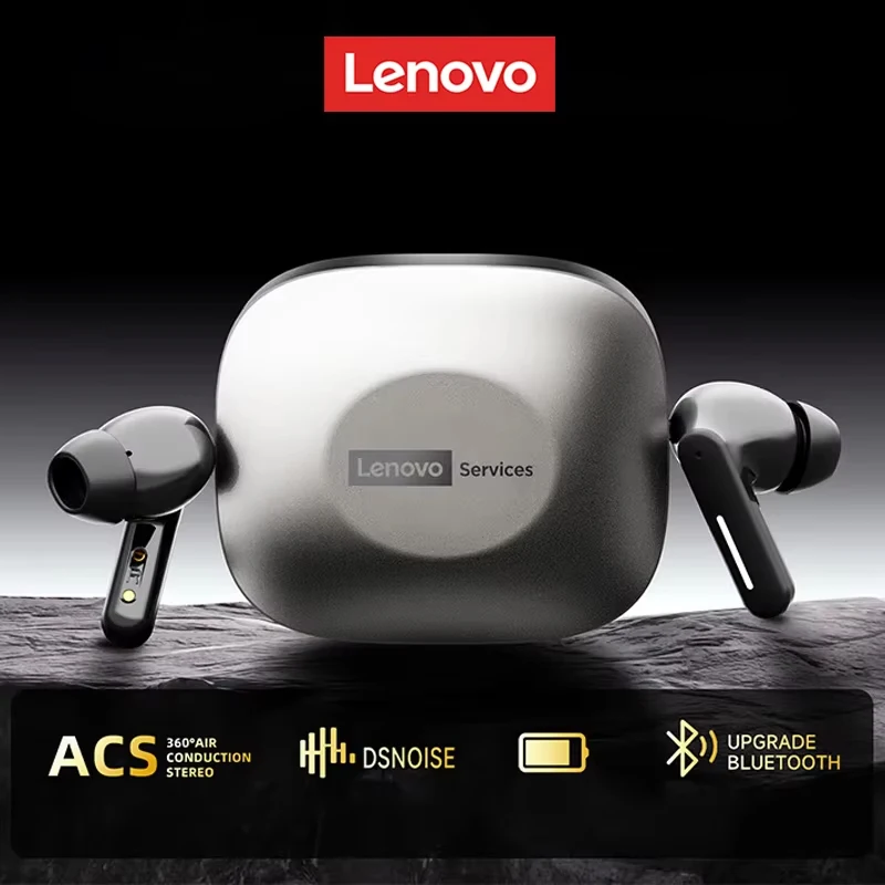 Novo Fone de Ouvido Bluetooth Sem Fio Lenovo LE209 com Cancelamento de Ruído ANC, Música HiFi, Bateria de 30H e Headset para Jogos Novo Fone de Ouvido Bluetooth Sem Fio Lenovo LE209 com Cancelamento de Ruído ANC, Música HiFi, Bateria de 30H e Headset para Jogos