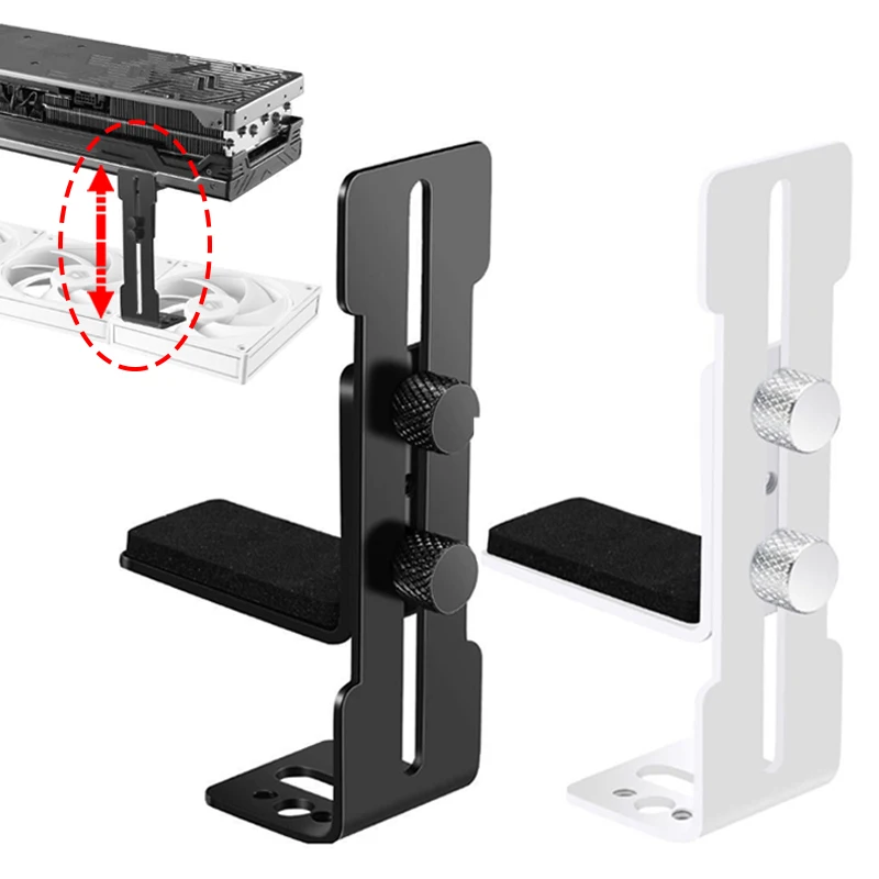 Suporte de placa gráfica ajustável suporte de placa de vídeo gpu para itx/atx desktop pc caso acessório evitar flacidez