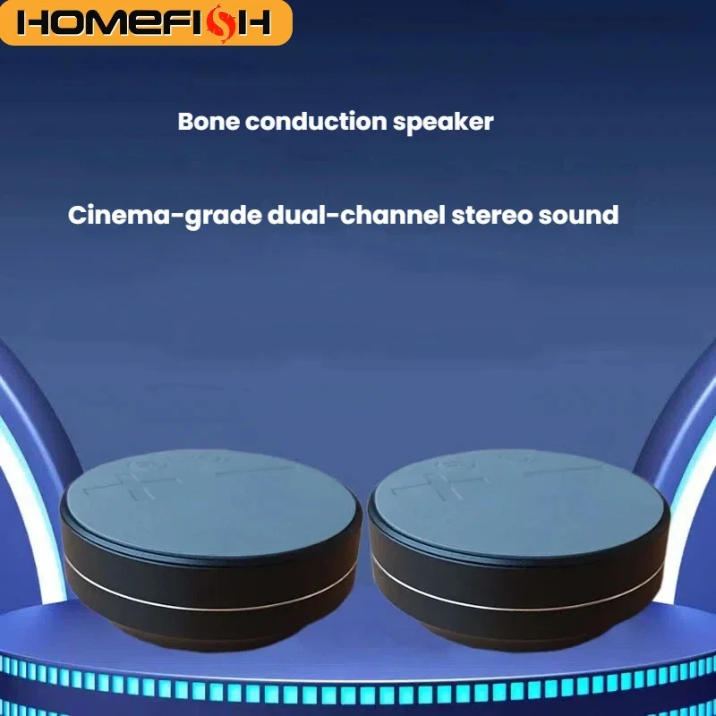 Caixa de Som Bluetooth Portátil por Condução Óssea, Mini Alto-falante Sem Fio com Vibração, Estéreo HiFi TWS para Casa, Ar Livre e Viagens Caixa de Som Bluetooth Portátil por Condução Óssea, Mini Alto-falante Sem Fio com Vibração, Estéreo HiFi TWS para Casa, Ar Livre e Viagens