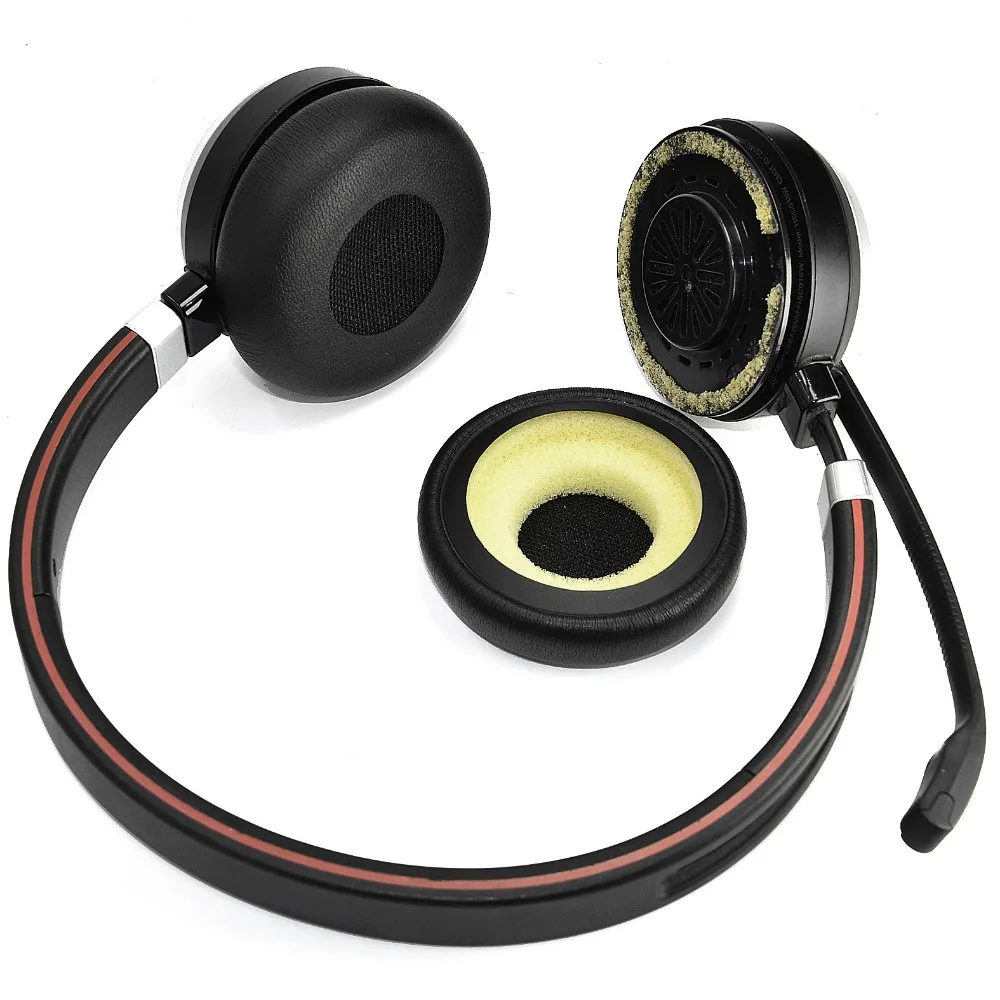 Ivinxy substituição earpads profissional proteína couro fone de ouvido almofadas para jabra evoluir 20 20se 30 30ii 40 65 65 + Ivinxy substituição earpads profissional proteína couro fone de ouvido almofadas para jabra evoluir 20 20se 30 30ii 40 65 65 +