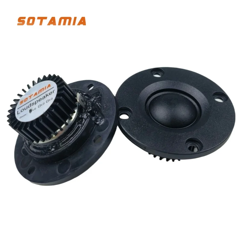 SOTAMIA 2 Peças Tweeter de Áudio de 2 Polegadas 52mm 4 Ohm 20W Driver de Agudos com Filme de Seda para DIY Caixa de Som Bluetooth HIFI SOTAMIA 2 Peças Tweeter de Áudio de 2 Polegadas 52mm 4 Ohm 20W Driver de Agudos com Filme de Seda para DIY Caixa de Som Bluetooth HIFI