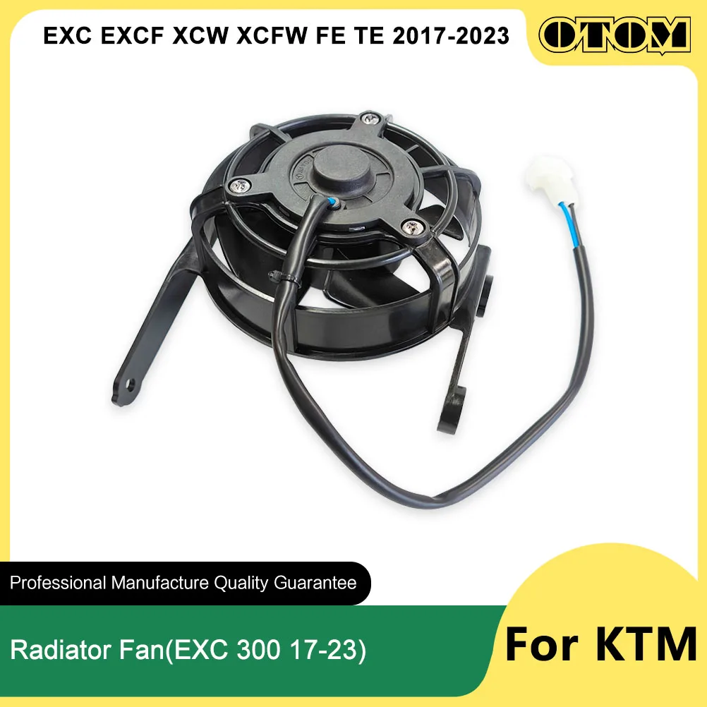 Otom 2017-2023 ventilador do radiador de refrigeração da motocicleta com suporte tanque de água refrigerador do motor elétrico para ktm husqvarna exc excf xcw fe Otom 2017-2023 ventilador do radiador de refrigeração da motocicleta com suporte tanque de água refrigerador do motor elétrico para ktm husqvarna exc excf xcw fe