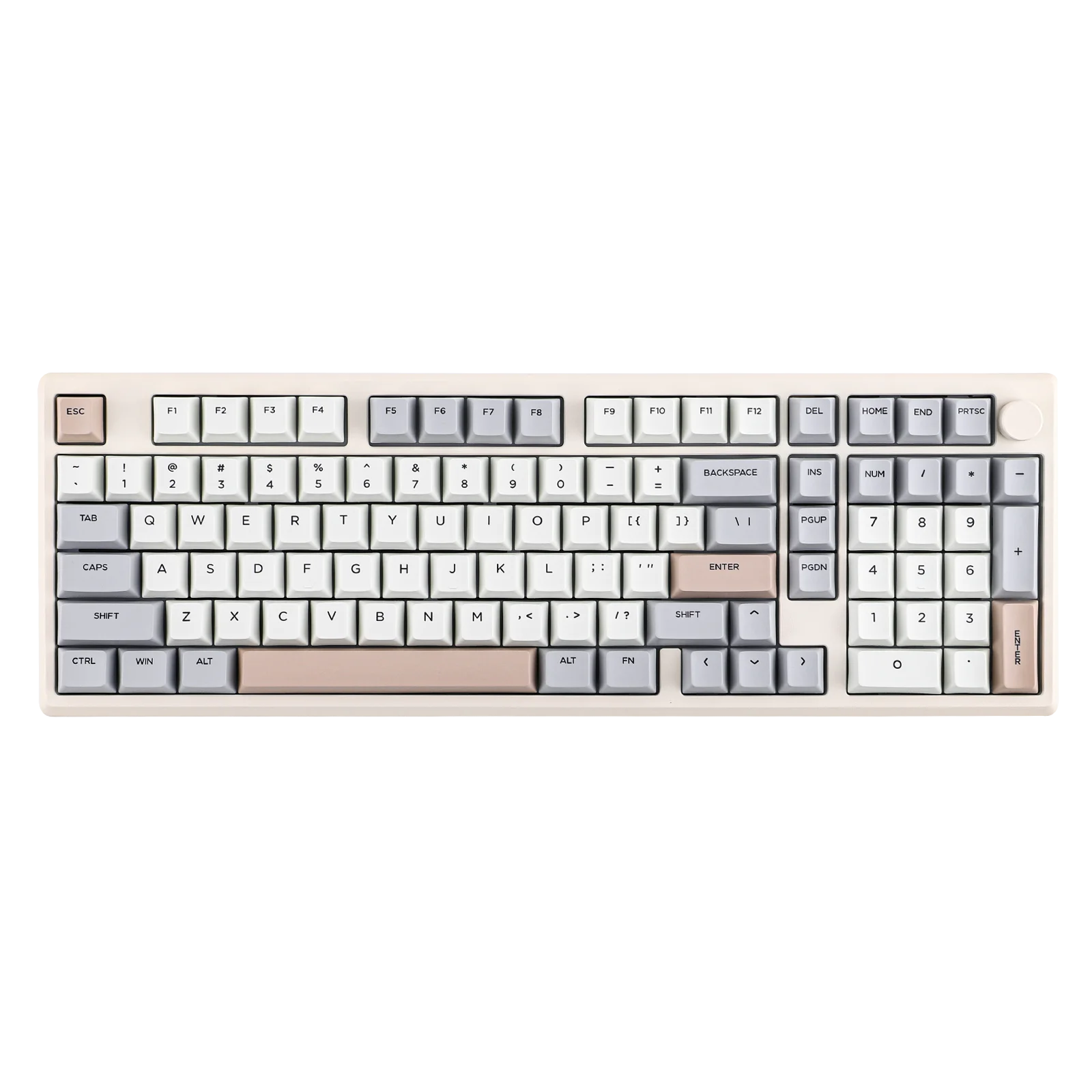 Teclado Mecânico Gamer Sem Fio EPOMAKER Galaxy100 1800 ANSI com Layout US, Hot-Swap, Montagem Gasket e Três Modos em Alumínio