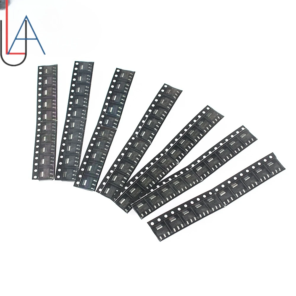 Kit de Reguladores de Tensão SAMIROB SOT-223 70 peças AMS1117 3.3V 5.0V 2.5V 1.8V 1.5V ADJ 1.2V-5V Conjunto de Módulos de Fonte de Alimentação