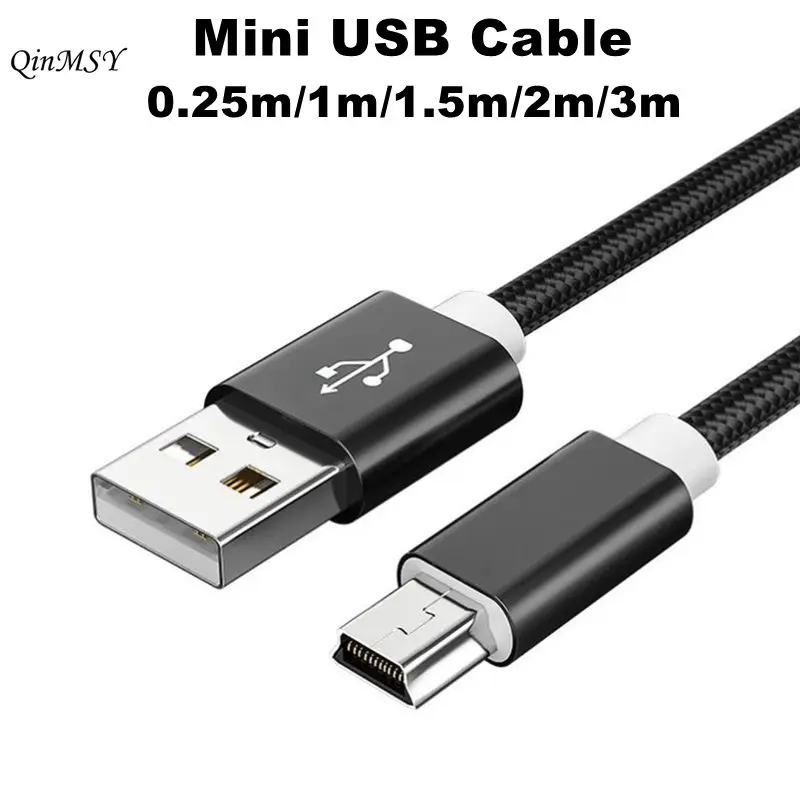 3m 1m 0.25m mini usb 5 pinos cabo mini usb para usb carregador de dados rápido cabo curto para mp3 mp4 player carro dvr gps câmera digital hdd