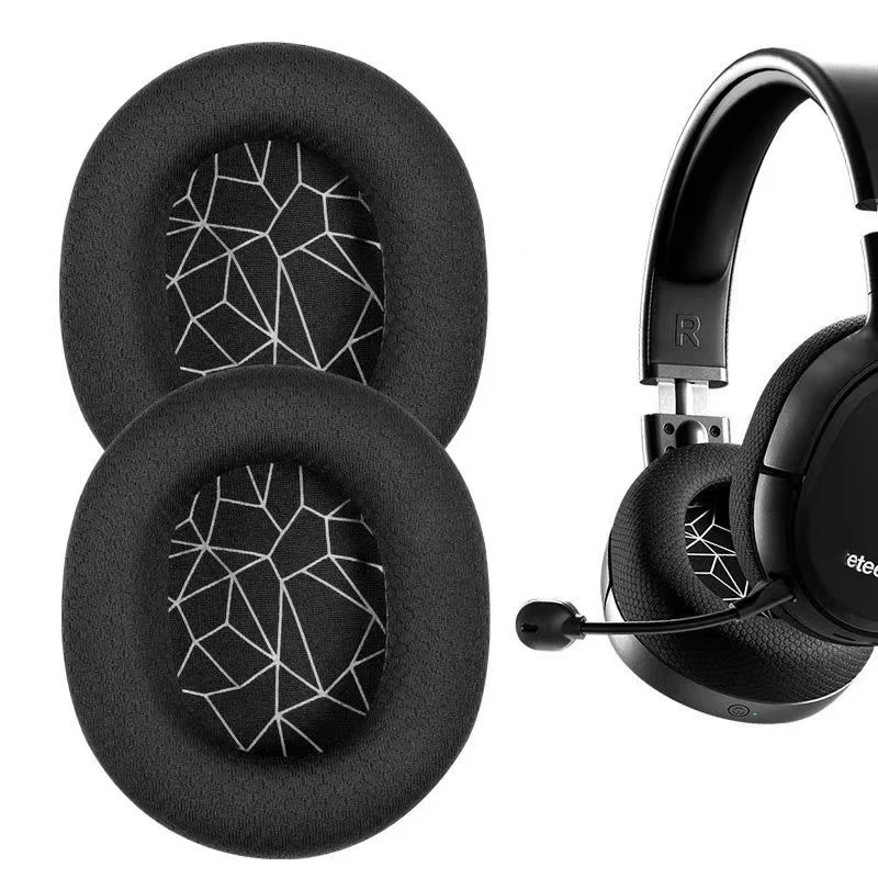 1 Par de Almofadas de Espuma para Headset Gamer SteelSeries Arctis 1 3 5 7 9, Substituição de Almofadas de Ouvido Elásticas 1 Par de Almofadas de Espuma para Headset Gamer SteelSeries Arctis 1 3 5 7 9, Substituição de Almofadas de Ouvido Elásticas