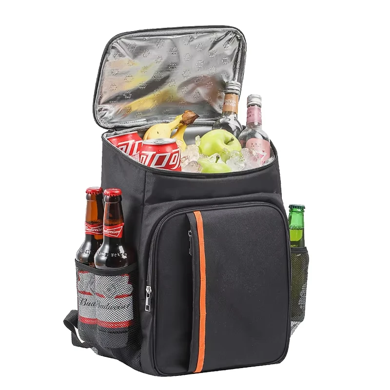 Mochila Térmica Grande Isolada, Portátil, Resistente à Água, Bolsa Térmica para Alimentos com Zíper Duplo, para Piqueniques, Camping e Viagens ao Ar Livre