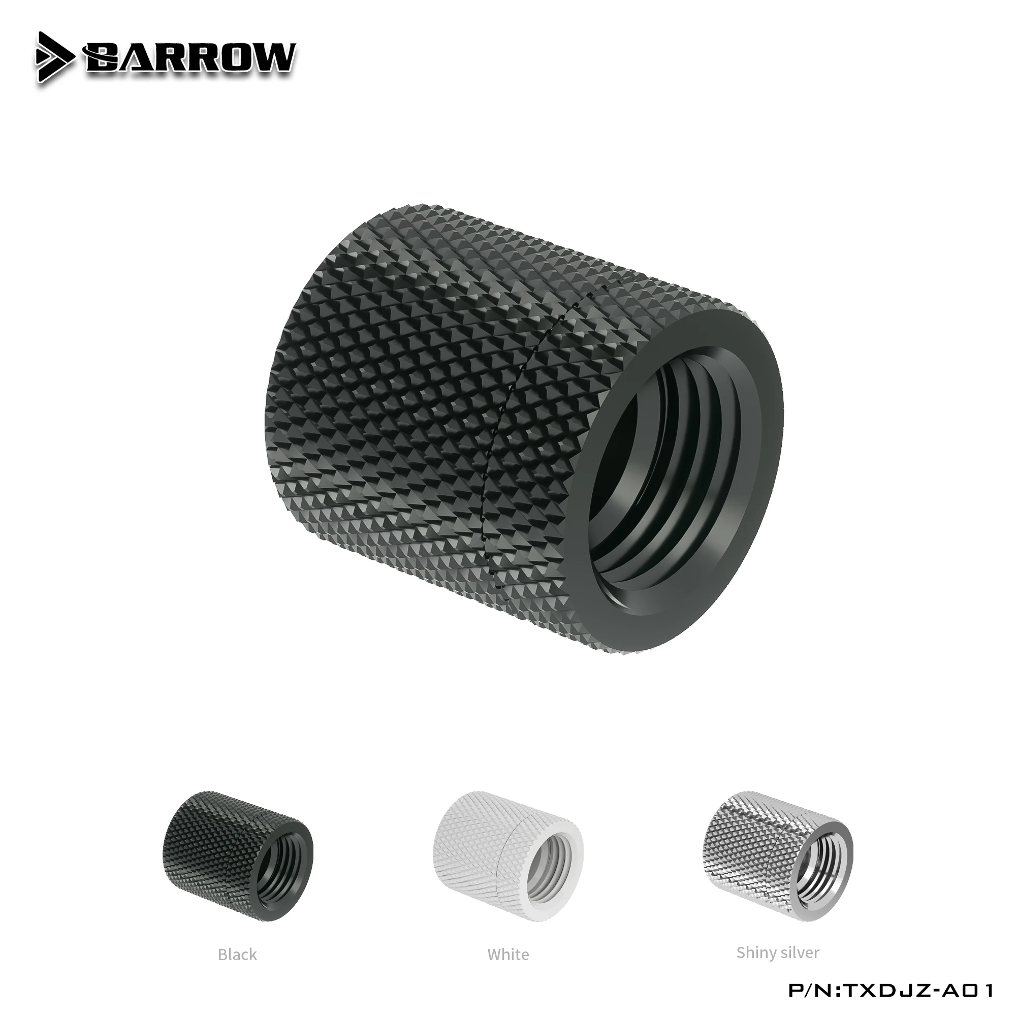 Carrinho de mão pc acessórios rotativos de refrigeração de água conector de tubo duplo fêmea rosca interna dupla, adaptador de refrigerador de água TXDJZ-A01