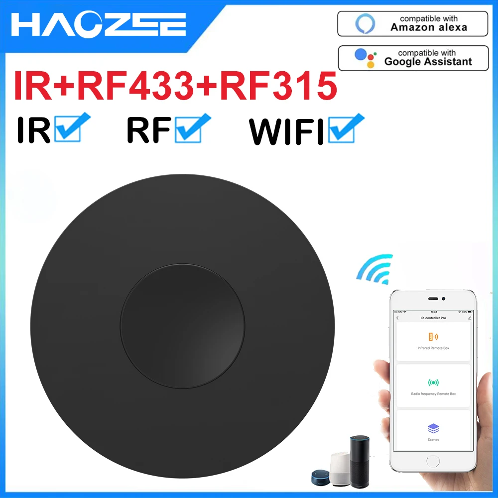 Tuya inteligente wifi rf ir controle remoto casa inteligente para ar condicionado todos os tv lg tv suporte alexa google casa