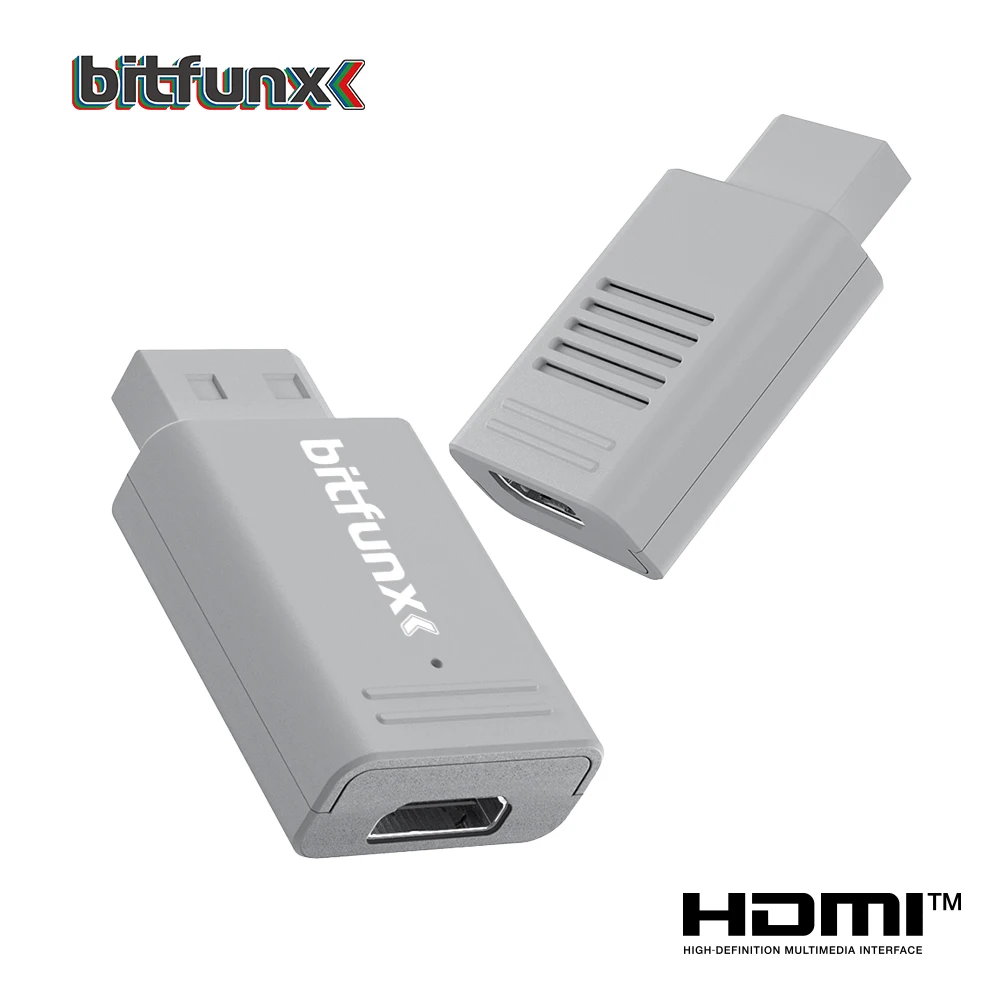 Bitfunx Mini Adaptador de Áudio e Vídeo YPBPR para HDMI ™ Conversor para console de jogos PAL NTSC Wii Plug and Play Bitfunx Mini Adaptador de Áudio e Vídeo YPBPR para HDMI ™ Conversor para console de jogos PAL NTSC Wii Plug and Play
