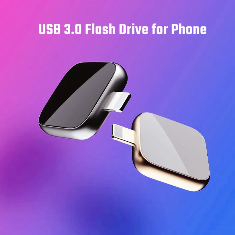 Unidade flash usb para iphone 14 13 12 iluminação para usb 3.2 pendrive 64gb 128gb 256gb memórias usb vara para iphone 789 ipad laptops