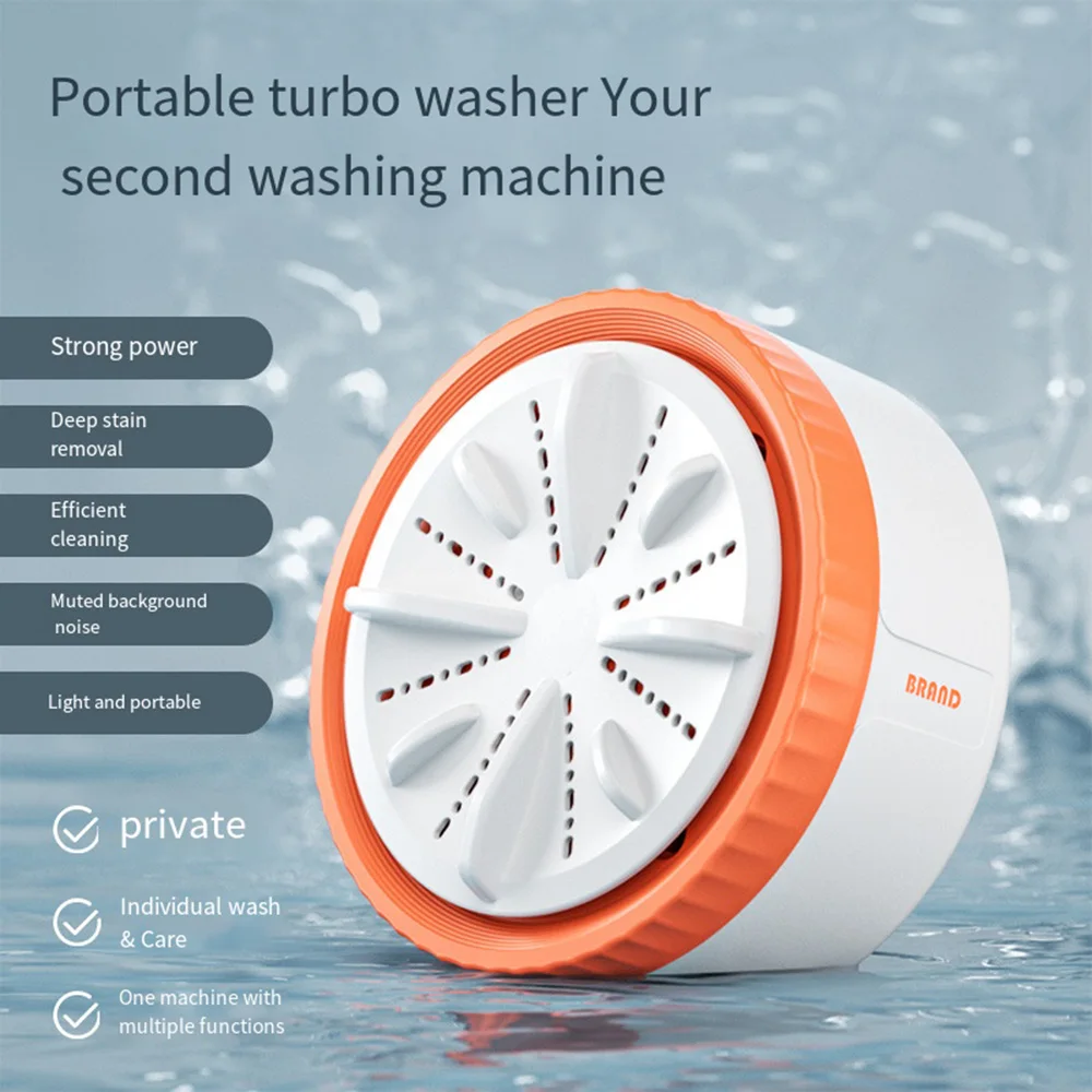 Mini máquina de lavar roupa portátil usb rotativa turbo frutas máquina de lavar louça ultrassônica para roupas casa cozinha viagem controle remoto탁