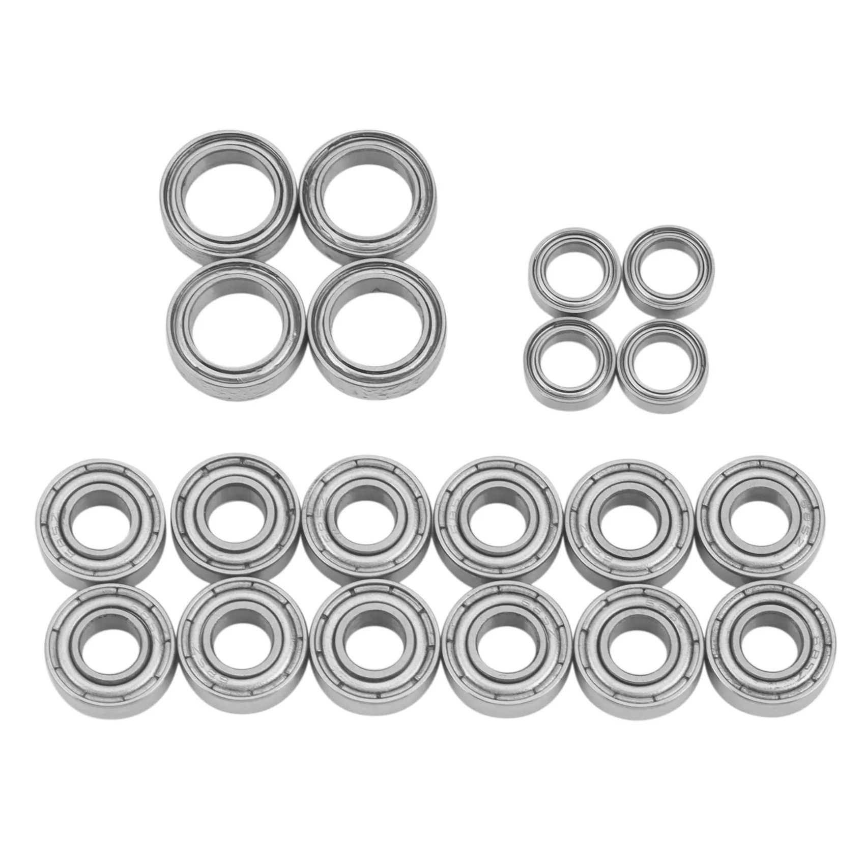 Kit de rolamentos para carro RC, peças de atualização, Tamiya TT01, TT-01, TT01D, TT01E, TT01R, DF02, 1/10, 20pcs