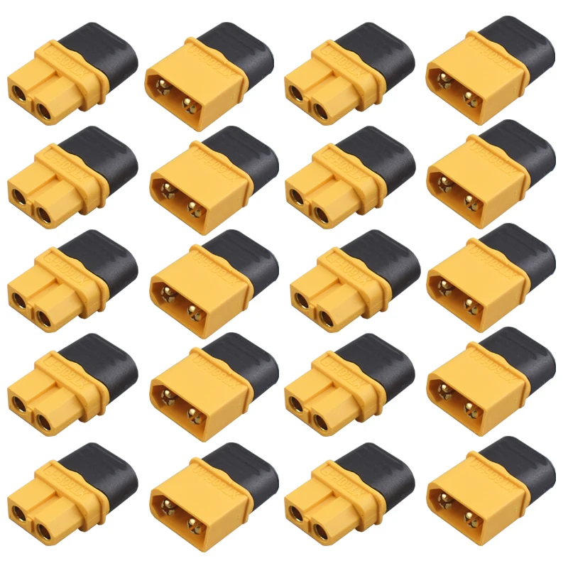 5/10 Pares de Conectores XT60H com Carcaça Protetora, Plugue XT60 Fêmea/Macho para Baterias Lipo RC, Carros, Drones e Aviões