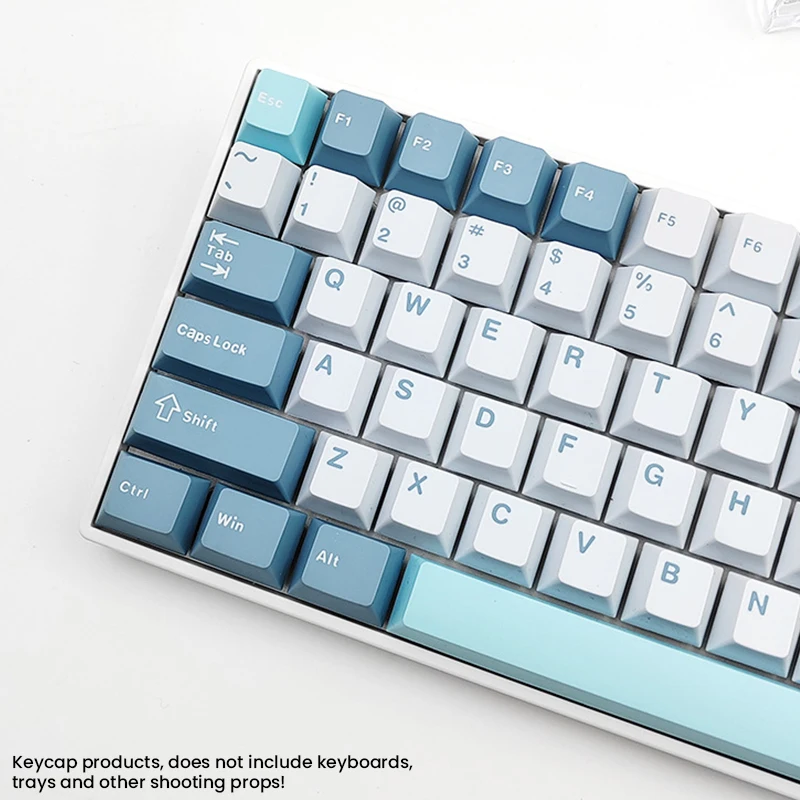 Conjunto de 126 Teclas PBT Double Shot Cherry para Teclado Mecânico Gamer Sem Fio com Switches MX - Compatível com Teclados GMK67, GMK87, GMK61