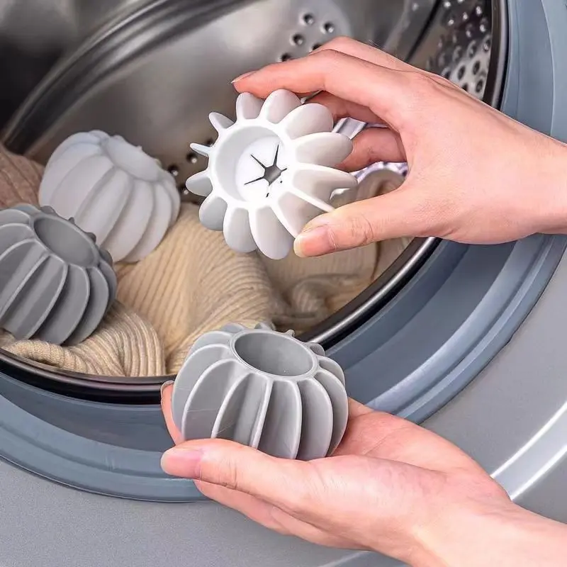 Bola de lavanderia reutilizável silicone roupas ferramentas de limpeza de cabelo removedor de pêlos de animais de estimação máquina de lavar gato coletor de pêlos bola de lavanderia