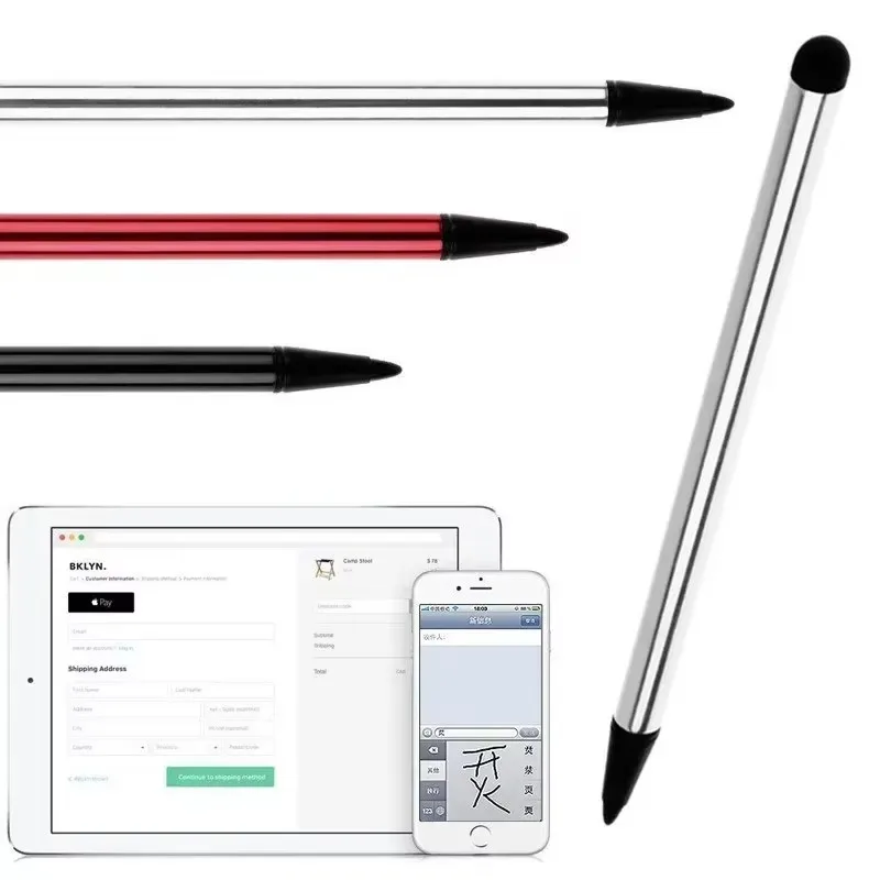 1/2/3 pçs universal dupla utilização caneta de tela para ipad stylus para lenovo android tablet telefone stylus para samsung para caneta capacitância