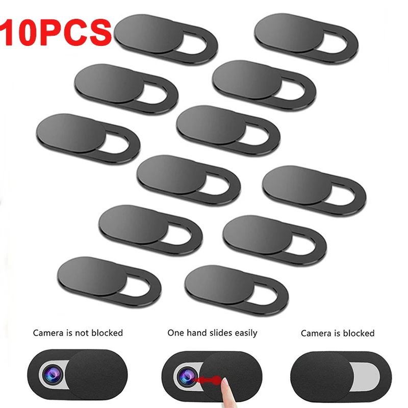 1-10 pçs capa webcam ímã do obturador slider plástico universal câmera antiespião capa para portátil ipad pc macbook privacidade adesivo