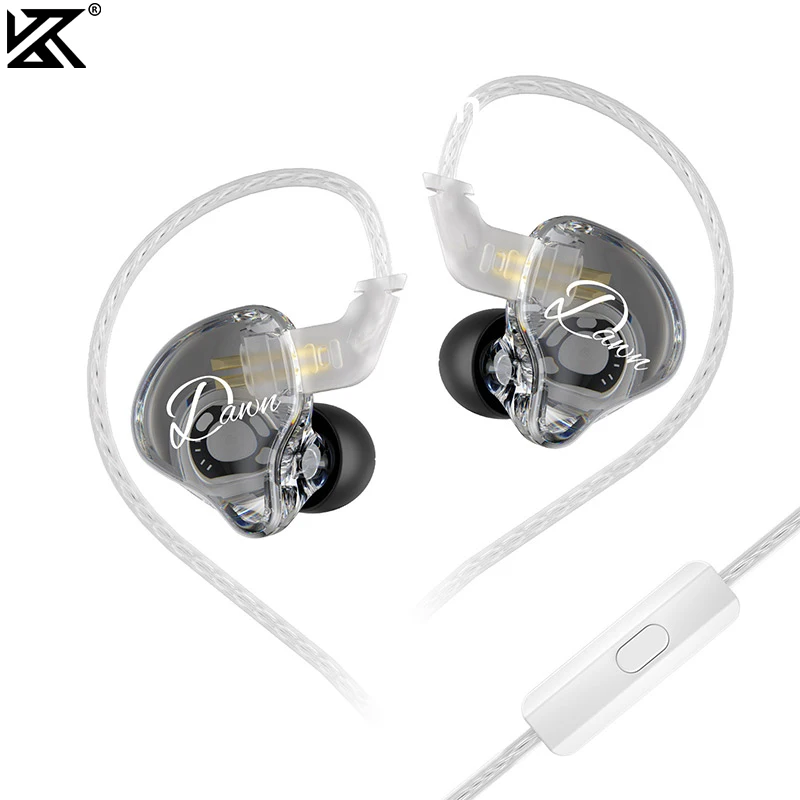 Fone de Ouvido HiFi KZ Dawn com Driver Dinâmico Duplo de 10MM, Fone Intra-auricular com Graves, Monitor Intra-auricular para Jogos, Esportes, Música, DJ, Palco, Redução de Ruído. Fone de Ouvido HiFi KZ Dawn com Driver Dinâmico Duplo de 10MM, Fone Intra-auricular com Graves, Monitor Intra-auricular para Jogos, Esportes, Música, DJ, Palco, Redução de Ruído.