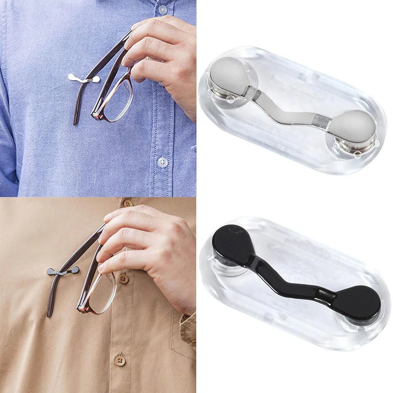 Suporte Magnético para Óculos e Crachás, Gancho Durável Multiuso para Fones de Ouvido e Broches