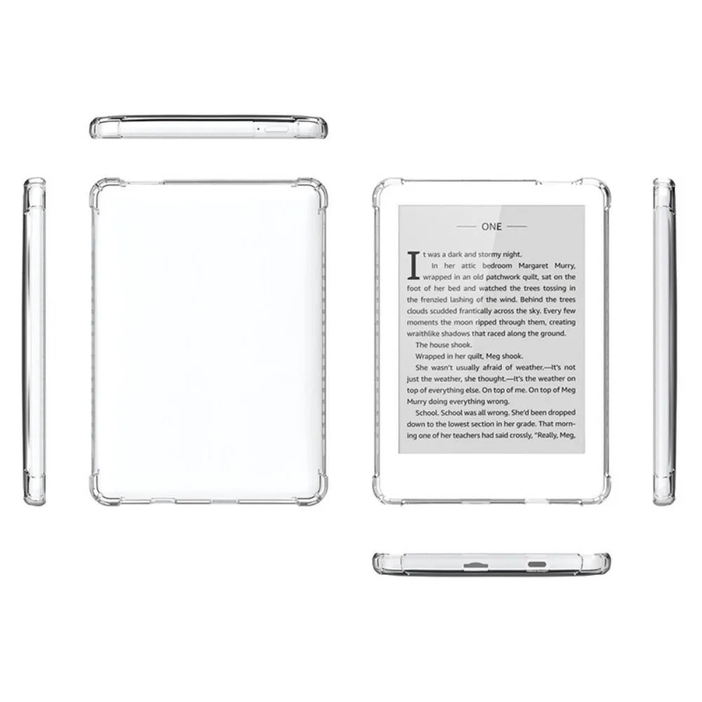 Capa protetora anti-queda para leitor eletrônico de 7.8 polegadas, resistente ao desgaste, à prova de choque, tpu, transparente, capa traseira transparente para meebook m8/m8c