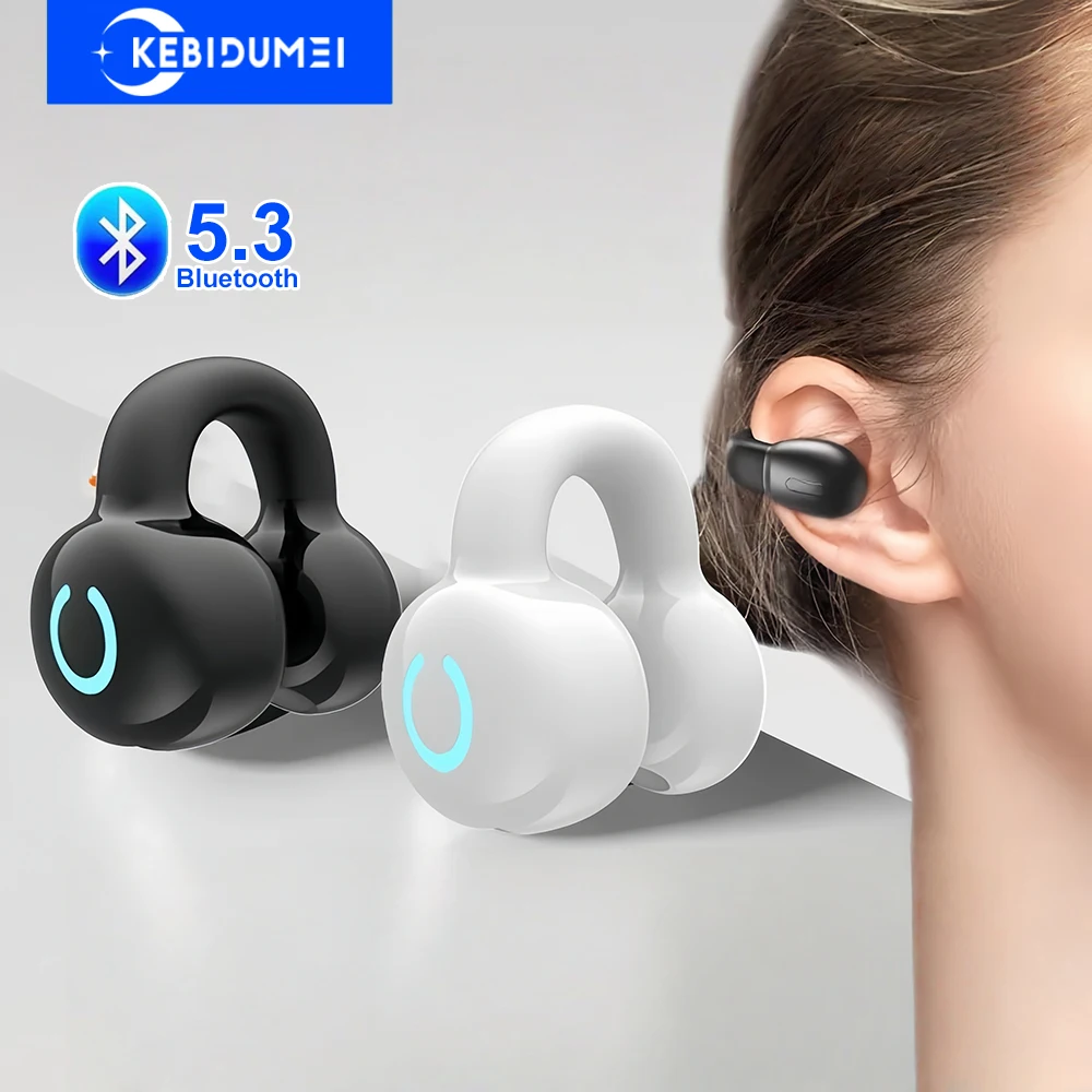 Bluetooth 5.3 fone de ouvido clipe fones tws sem fio fone alta fidelidade estéreo redução ruído para xiaomi iphone samsung