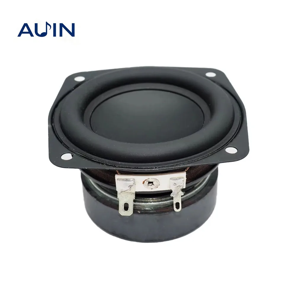 AUIN 1 unidade de Alto-falante Subwoofer de 3 Polegadas (78MM) 4 Ohm 15W, Woofer Quadrado de Áudio Super Bass para DIY, Home Theater e Caixa de Som de Estante