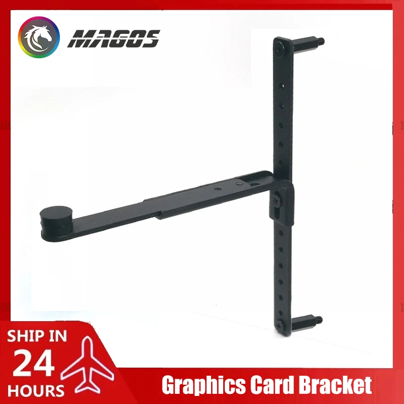 Suporte de GPU de tipo oculto, suporte de placa de vídeo com altura ajustável, suporte de metal, placa-mãe ATX EATX