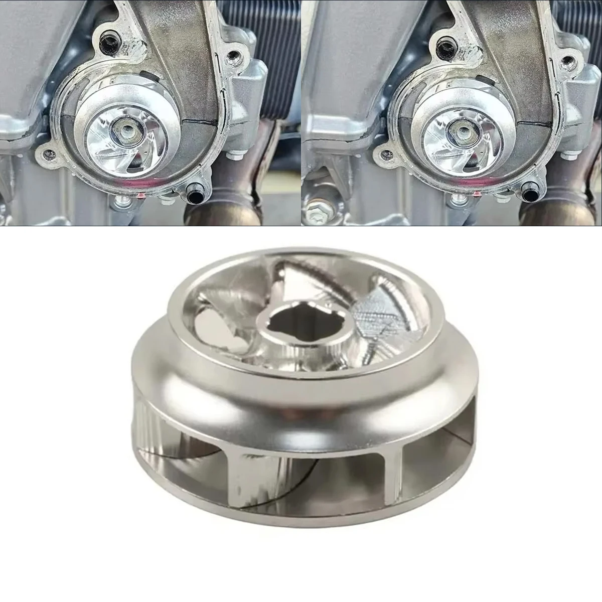 Acessórios para motocicleta, bomba de água, impulsor, turbina dividida de alumínio para ktm exc xcw sx xc 125 150 250 300 350 450 500 530 Acessórios para motocicleta, bomba de água, impulsor, turbina dividida de alumínio para ktm exc xcw sx xc 125 150 250 300 350 450 500 530