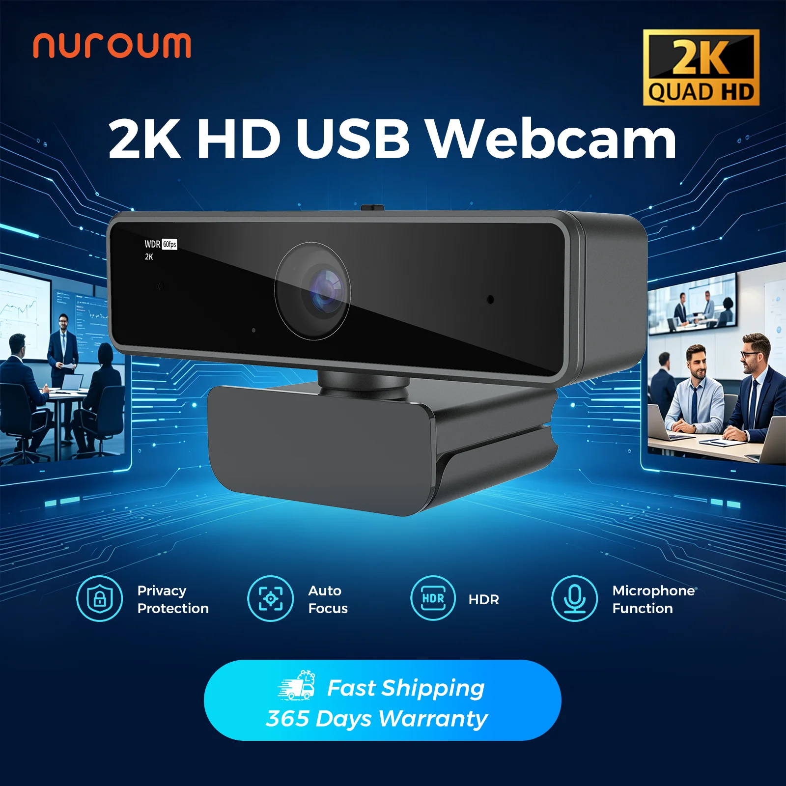 Webcam NUROUM V11 1080P 60FPS Suporta 2K 30FPS com Microfone Duplo com Cancelamento de Ruído, Câmera Mini USB para Laptop, Zoom, Streaming e Chamadas de Vídeo Webcam NUROUM V11 1080P 60FPS Suporta 2K 30FPS com Microfone Duplo com Cancelamento de Ruído, Câmera Mini USB para Laptop, Zoom, Streaming e Chamadas de Vídeo