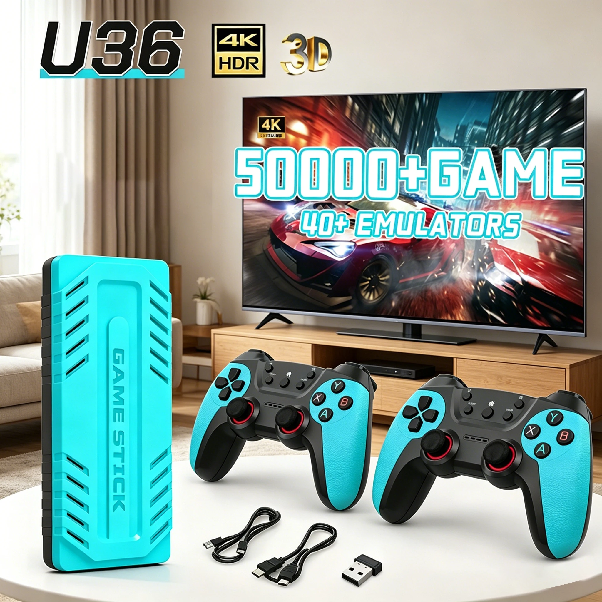 Novo Controle Retro X10 Pro 2026, Console de Jogos 4K para TV, 128G com 50.000 Jogos e 50 Emuladores com Gamepad Novo Controle Retro X10 Pro 2026, Console de Jogos 4K para TV, 128G com 50.000 Jogos e 50 Emuladores com Gamepad