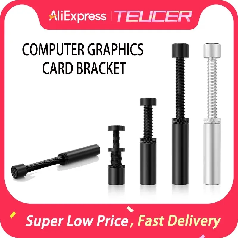 Suporte de Alumínio para GPU, Suporte Anti-Queda para Placa de Vídeo, Suporte para Placa Gráfica de 26-120mm para Experiência de Jogo Estável