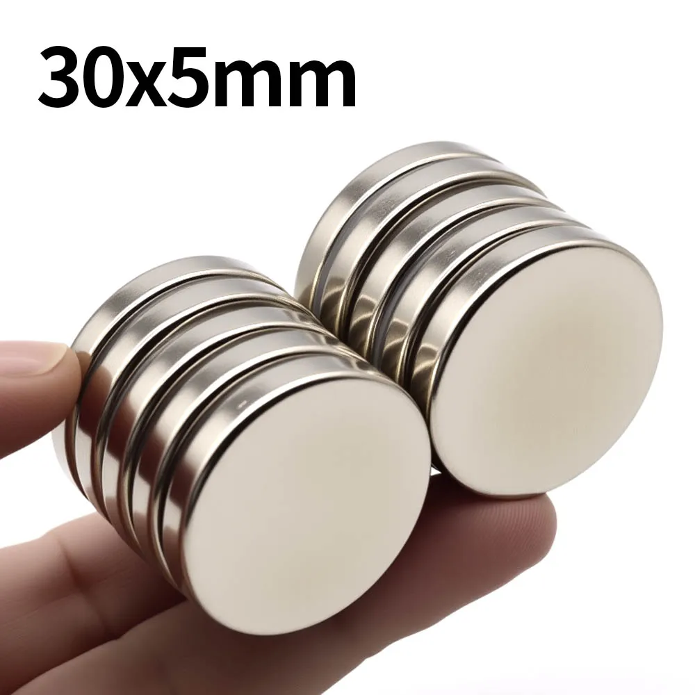 30x5mm ímã de neodímio super forte n35 ndfeb imanes magnéticos permanentes redondos ímãs poderosos geladeira