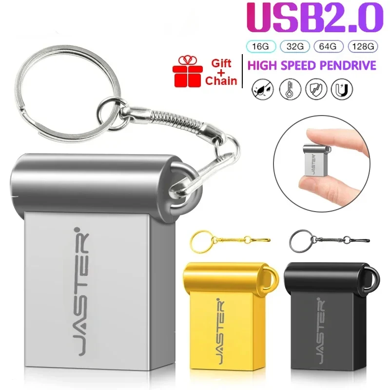 Super mini metal usb flash drive 4gb 8gb 16gb 32gb 64gb 128gb 256gb 512gb caneta memória vara u disco usb2.0 com chaveiro pendrive