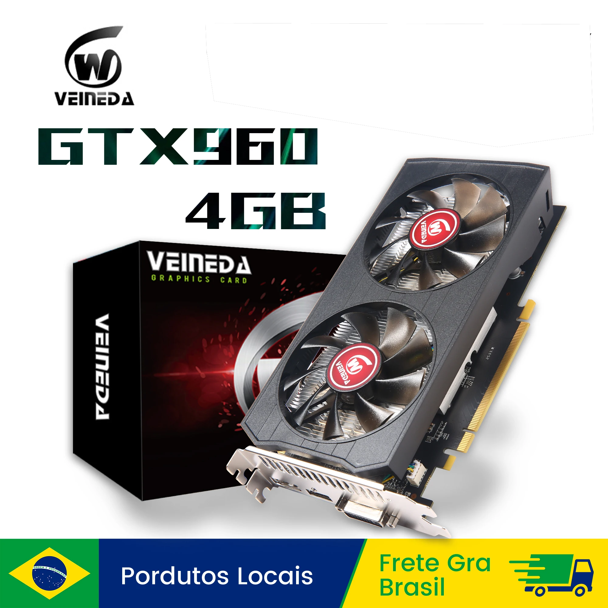 Placa de vídeo veineda gtx 960 4gb 128bit gddr5 placa de vídeo placas gráficas placa grafica gtx960 cartão de exibição Placa de vídeo veineda gtx 960 4gb 128bit gddr5 placa de vídeo placas gráficas placa grafica gtx960 cartão de exibição