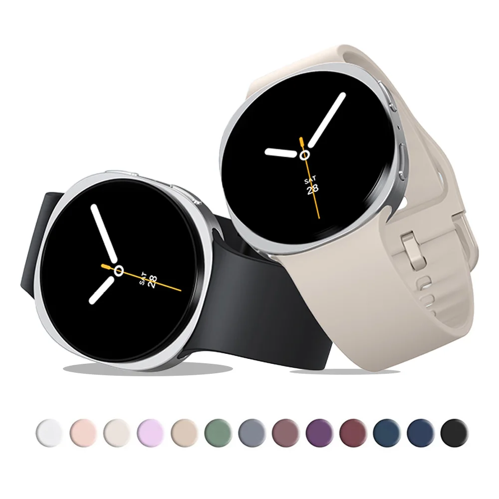 Pulseiras Esportivas para Samsung Galaxy Watch 9 8 44mm 40mm 46mm, Acessórios de Silicone para Pulso, Bracelete Correa Galaxy Watch 8 Classic Pulseiras Esportivas para Samsung Galaxy Watch 9 8 44mm 40mm 46mm, Acessórios de Silicone para Pulso, Bracelete Correa Galaxy Watch 8 Classic