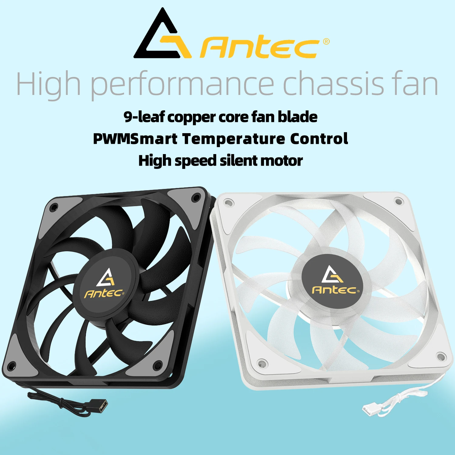 Antec computador caso ventilador pwm 4 pinos 120mm ventilador silencioso cpu cooler ventilador de refrigeração ventilador do radiador 12v ajustar ventilador