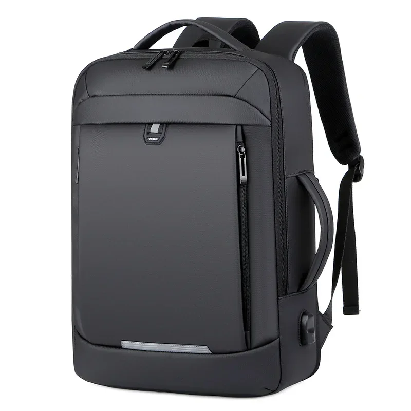 17 Polegada negócios portátil mochila à prova dwaterproof água notebook para homens saco de livro escolar expansível multifuncional carregamento usb homem mochilas