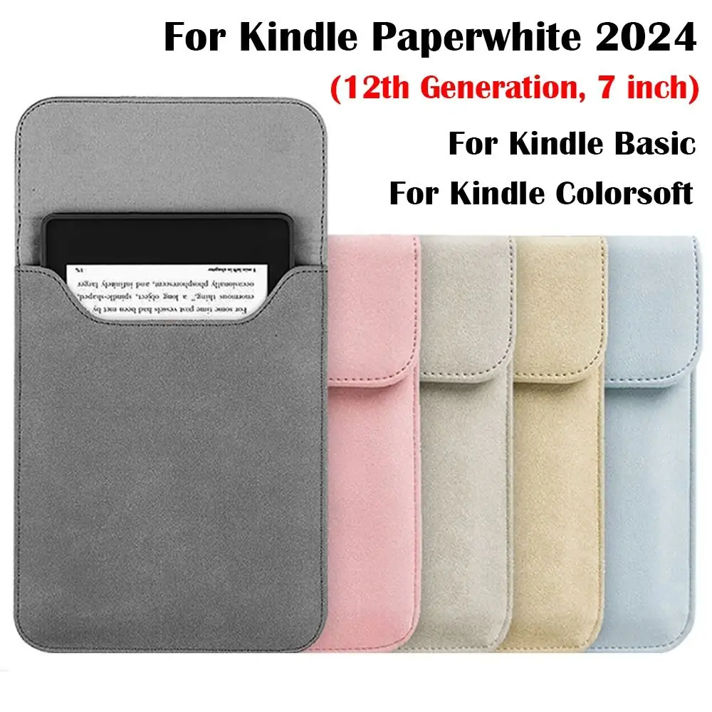 Capa de transporte e armazenamento para e-reader de 6.8 a 7 polegadas, 12ª geração, para Kindle Paperwhite 2024/Colorsoft Signature Edition Capa de transporte e armazenamento para e-reader de 6.8 a 7 polegadas, 12ª geração, para Kindle Paperwhite 2024/Colorsoft Signature Edition