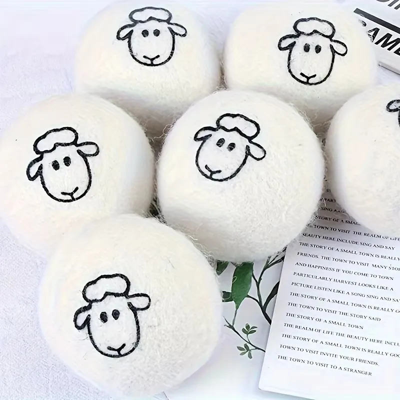 1/3/6 pçs bolas de secador de lã reutilizáveis amaciante de tecido natural acessórios da máquina de lavar roupa casa 4/5/6cm bolas de secador de lã 1/3/6 pçs bolas de secador de lã reutilizáveis amaciante de tecido natural acessórios da máquina de lavar roupa casa 4/5/6cm bolas de secador de lã