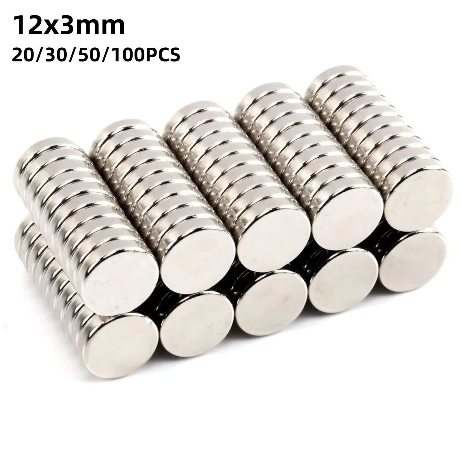Ímãs Redondos para Refrigerador 12x3mm, Ímãs Magnéticos Permanentes para Geladeira, Escritório, Ímãs para Quadro Branco, Mini Ímãs Duráveis