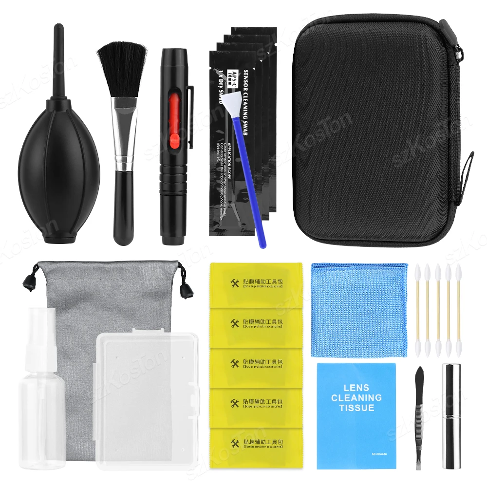 DSLR Lens Camera Cleaner Kit, Kit de limpeza de sensor de câmera digital, câmeras SLR DV Clean Set para Sony, Fujifilm, Nikon, Canon