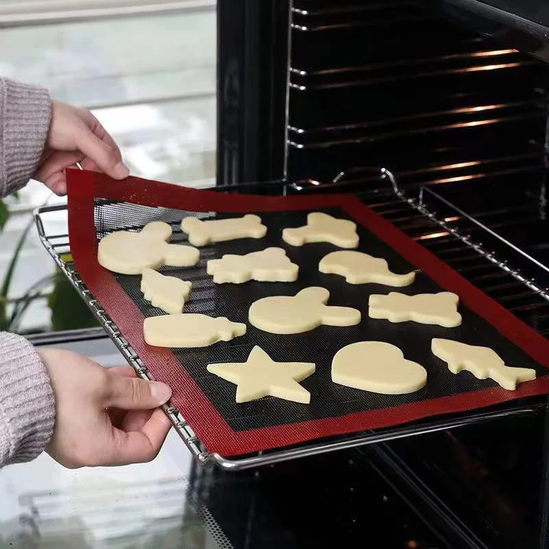 30X40cm Silicone Grill Mat Baking Tray Respirável Cookie Pão Mat Forno Microondas Alta Temperatura Cozimento Cozinha Ferramentas