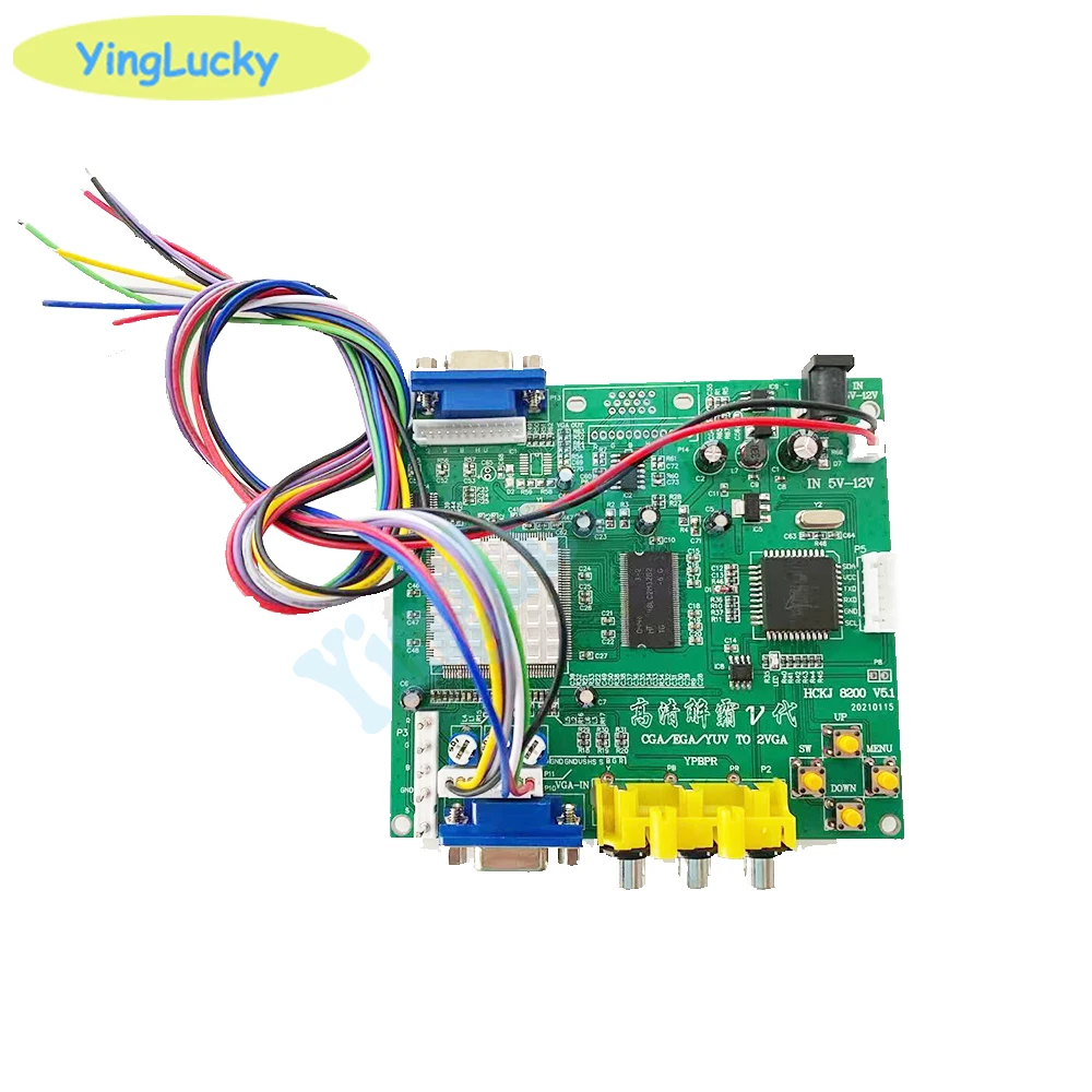 Jogo de arcada RGB/CGA/EGA/YUV para placa adaptadora conversora de vídeo HD VGA dupla GBS-8220