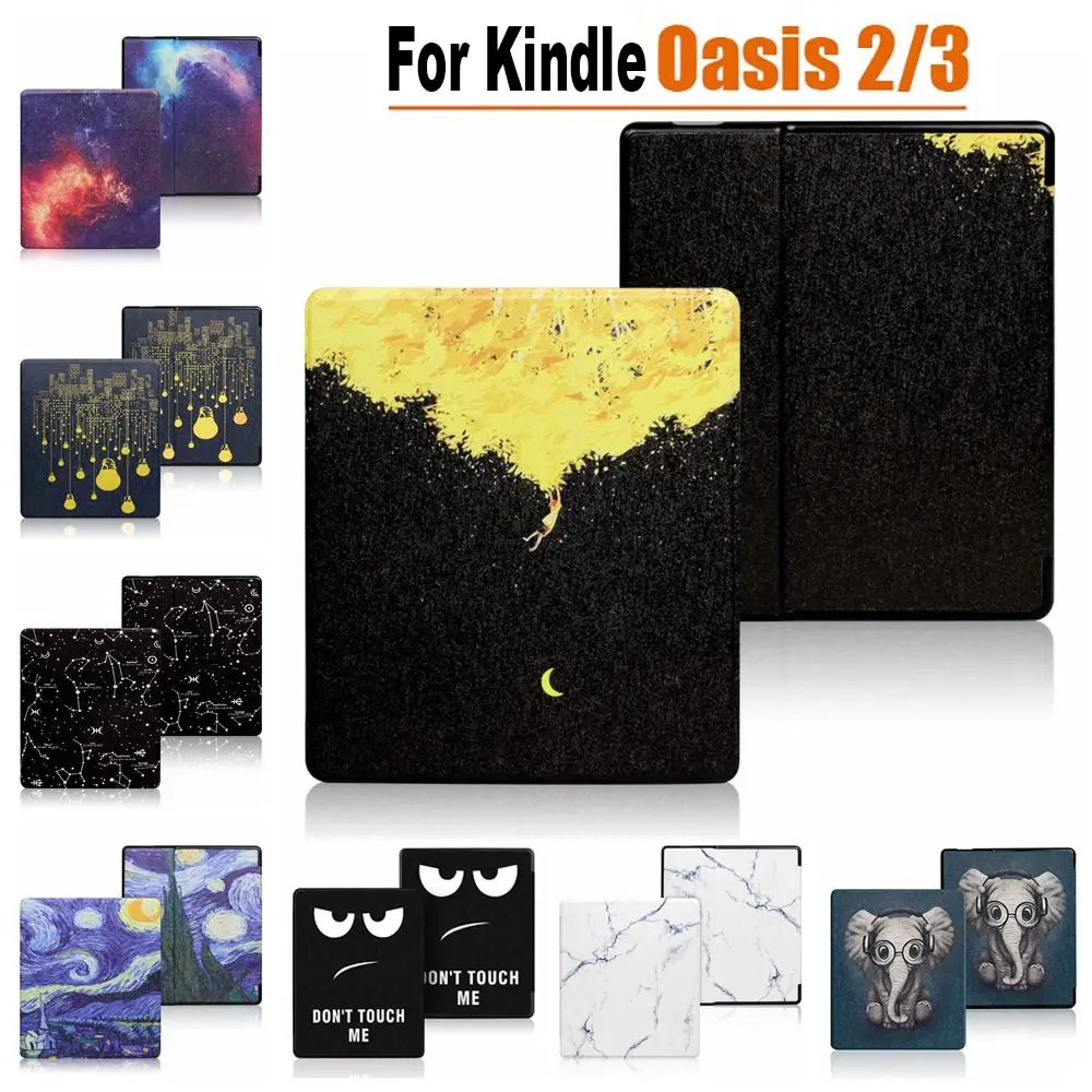 Capa de couro PU inteligente para Amazon Kindle, E-Book Reader Folio Case, Auto Sleep Shell protetora, Oasis 2 e 3, 7 em, 9 em, 10th Gen Capa de couro PU inteligente para Amazon Kindle, E-Book Reader Folio Case, Auto Sleep Shell protetora, Oasis 2 e 3, 7 em, 9 em, 10th Gen
