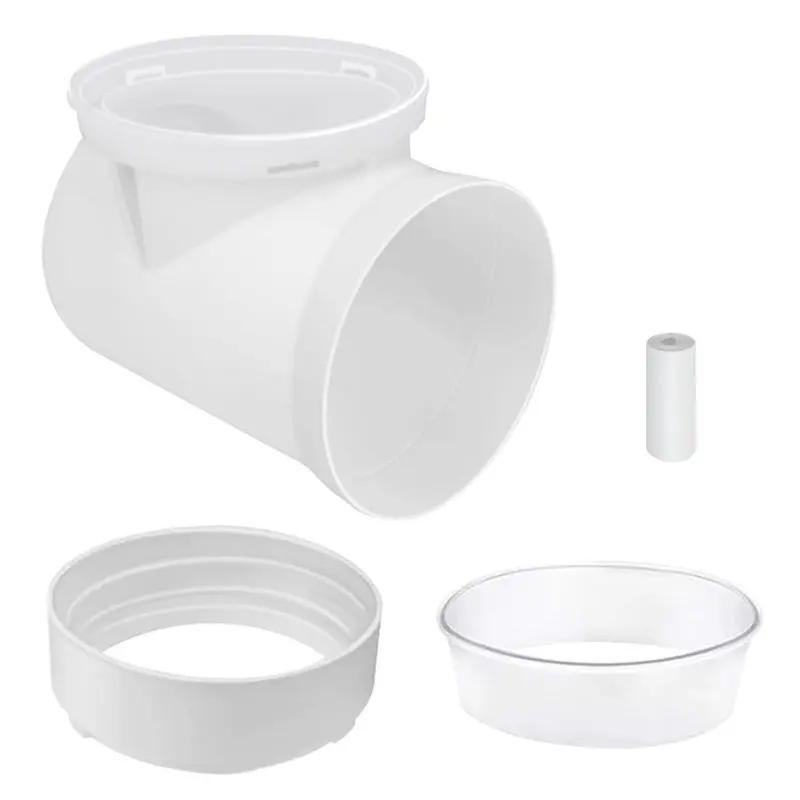 Kit Conector de Ventilação para Secadora de Roupas M04K Compatível com Tubos de 4 Polegadas - Conector de Duto com Cotovelo de 9