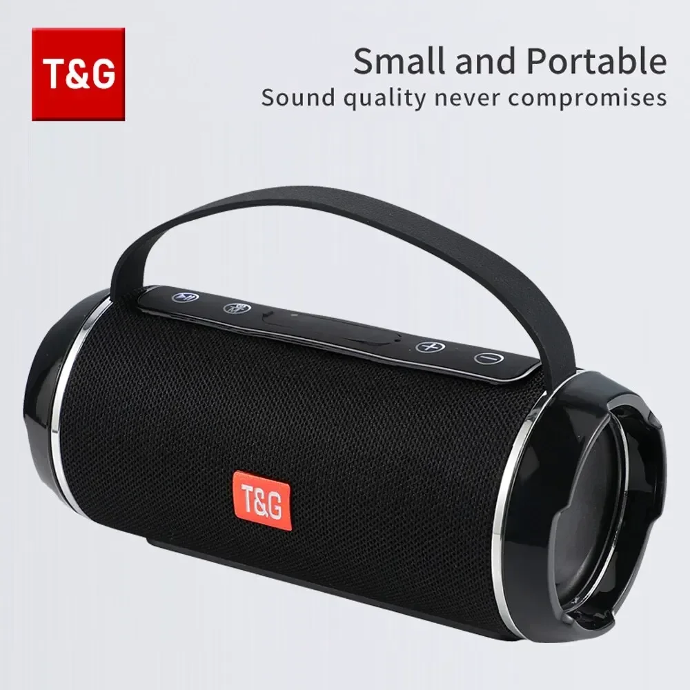 Caixa de Som Bluetooth TG116c TWS Sem Fio Potente Portátil para Uso Externo à Prova d'Água Subwoofer Som Estéreo 3D Chamada Mãos Livres
